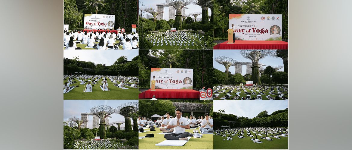  Celebration of 11th International Day of Yoga at Gardens by the Bay, Singapore (21 June 2025)