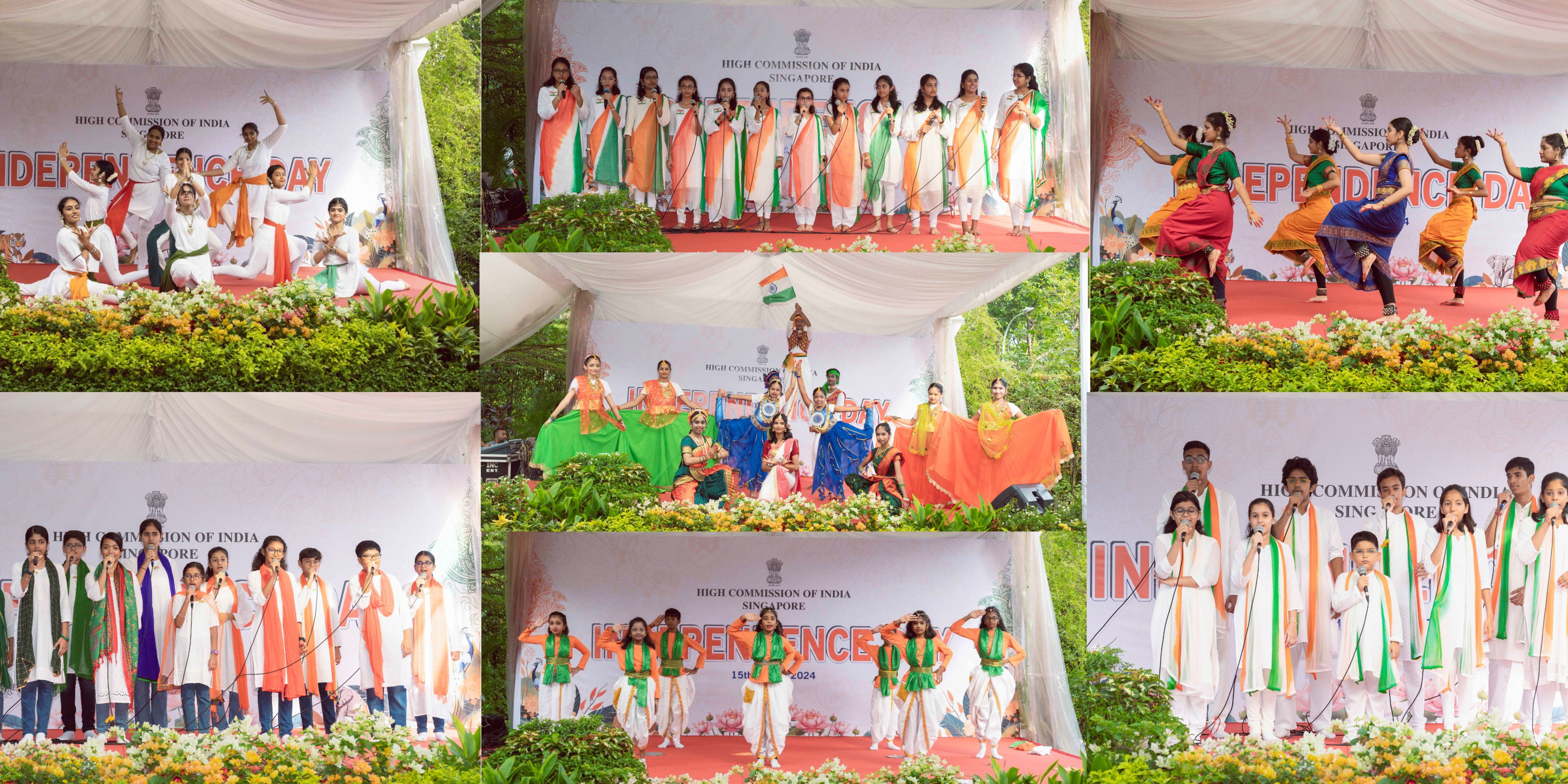  Cultural programs by School children during Independence Day celebrations - 2024