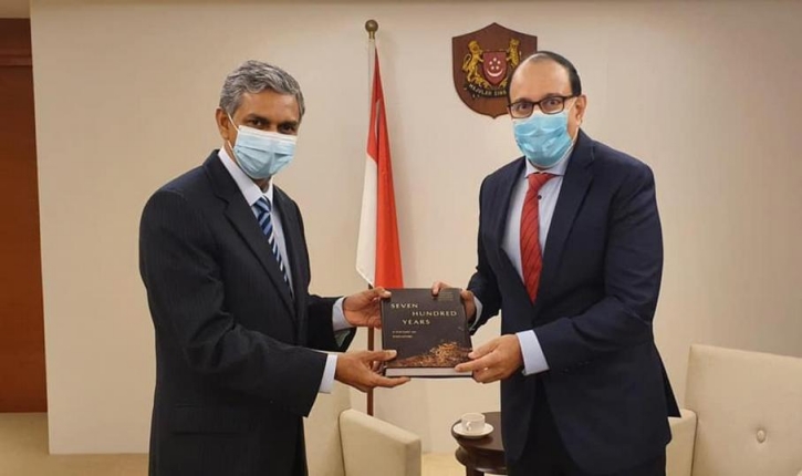  High Commissioner Periasamy Kumaran's meeting with Minister for Communication and Information and Minister in Charge of Trade Relations Mr. S Iswaran on 09 October 2020.